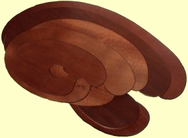 Plywood & MDF Oval Artist Palettes